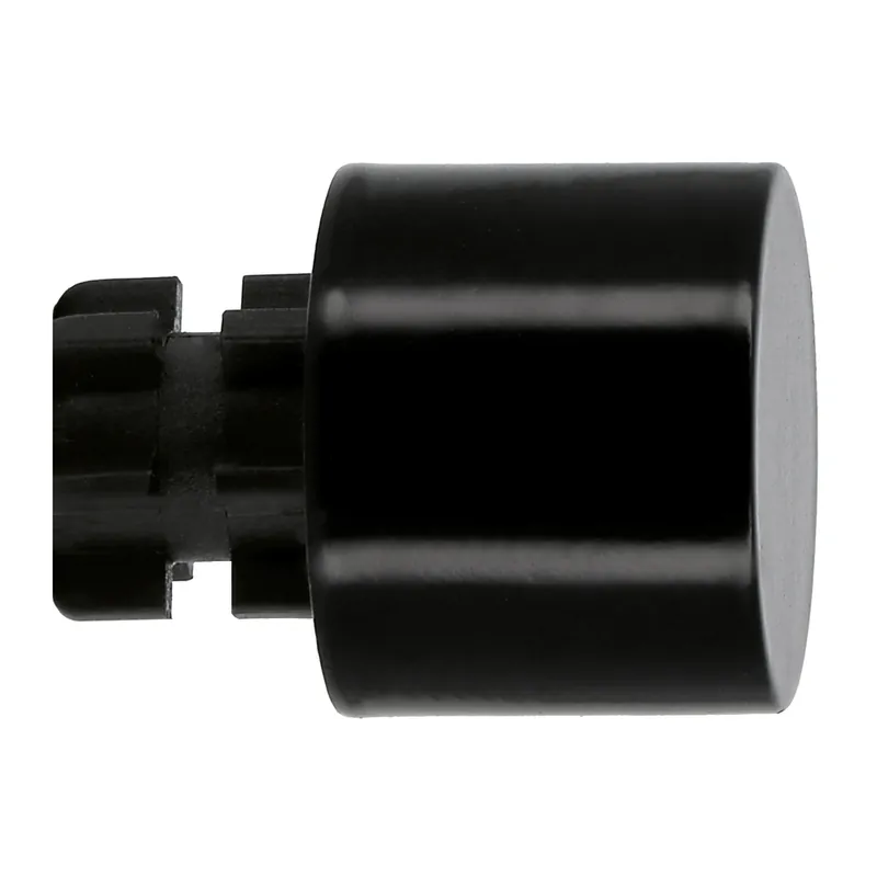 Embout déco bouchon en métal diam 28 mm Finition Noir brillant par 2 - MOBOIS Prix Promo