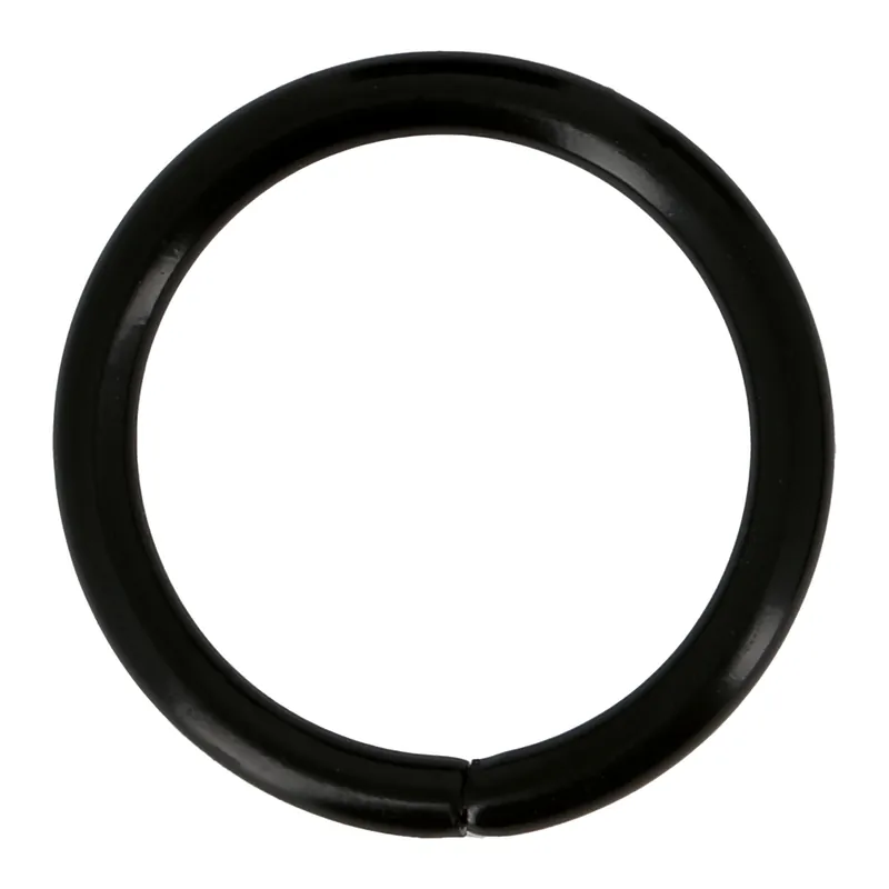 Soldes Anneaux en métal diam 52 mm Finition Noir brillant par 10 - MOBOIS