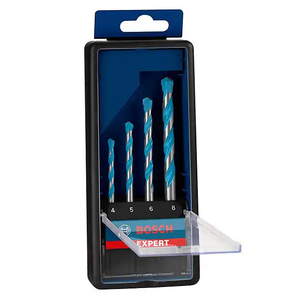 Coffret 4 Forets BOSCH Expert MultiConstruction CYL-9 4/5/6/8mm Haute Qualité