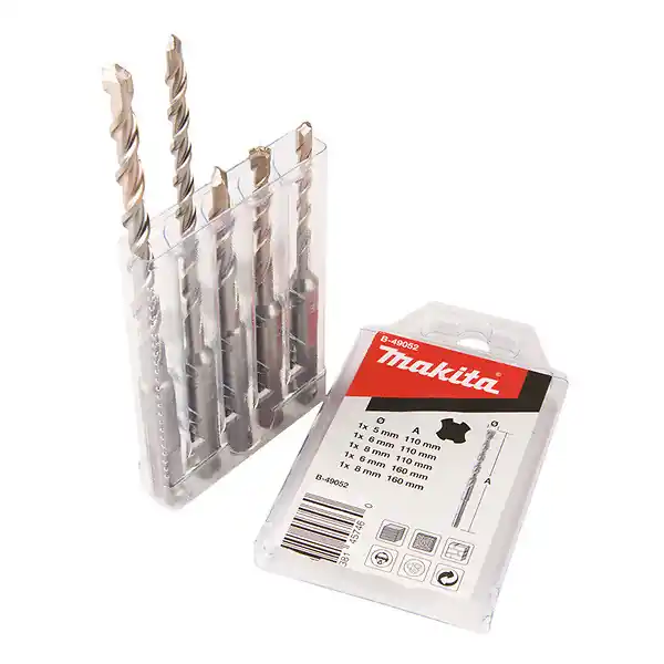 Produit De Marque Coffret de 5 Forets 2 taillants V-Plus B-49052 MAKITA à emmanchement SDS-Plus