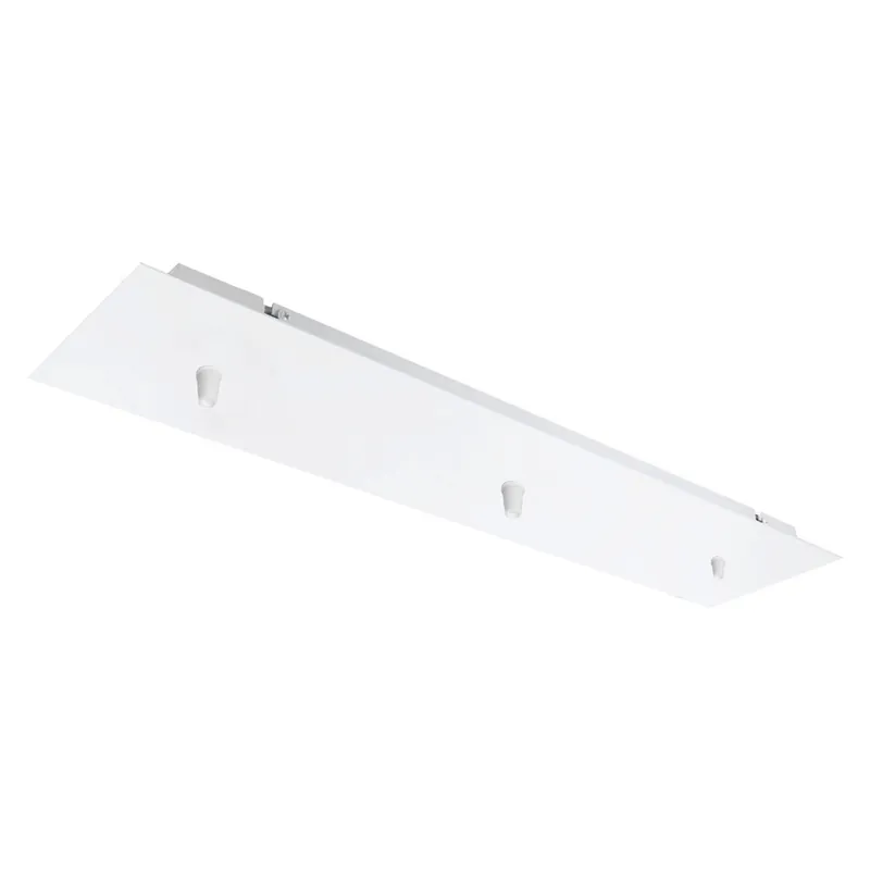 Acheter Direct Plafonnier métal 12x55 cm blanc 3 sorties - TIBELEC