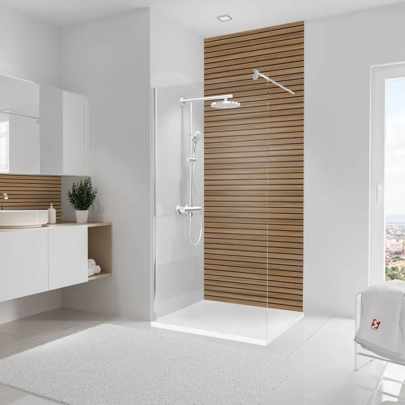 Panneau mural de douche 100x255 cm japandi horizontal DecoDesign Décor - SCHULTE Commander Maintenant