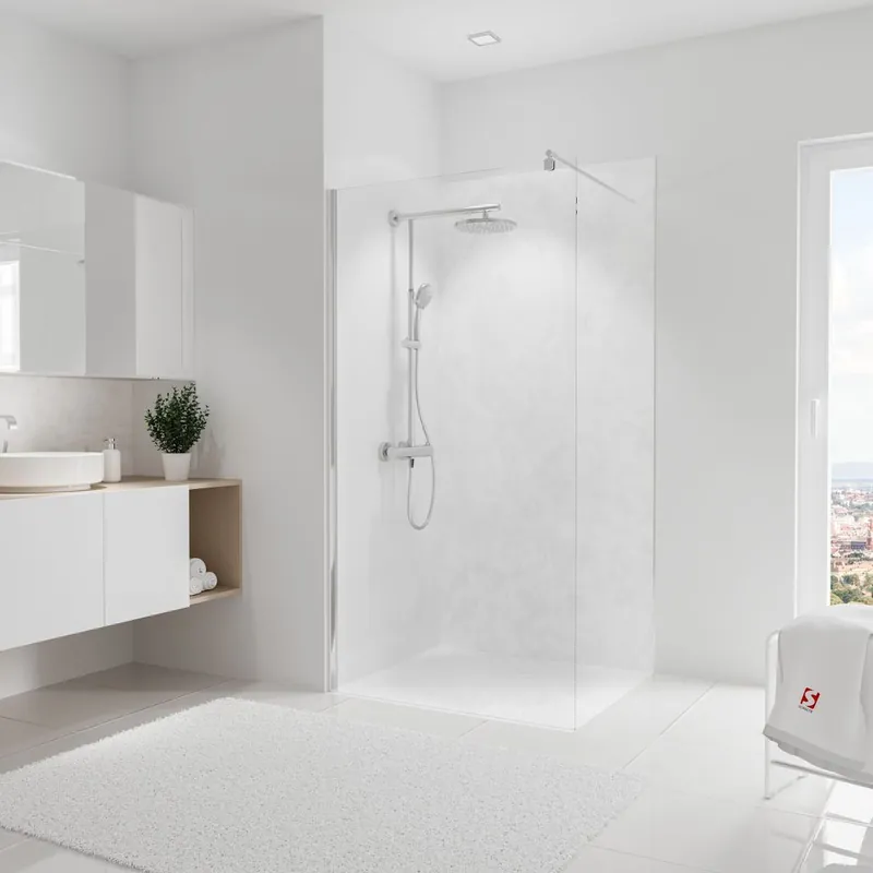 Expédié Aujourd'hui Panneau mural de douche 100x210 cm marbre DécoDesign Softtouch - SCHULTE
