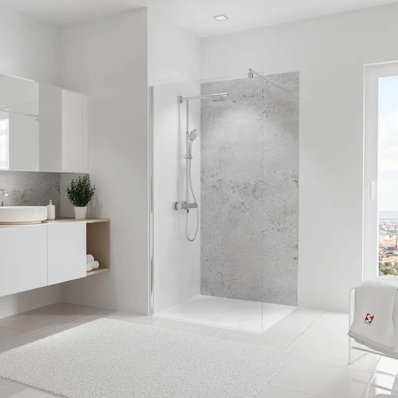 Panneau mural de douche 100x210 cm pierre gris clair DécoDesign Softtouch - SCHULTE Expédié Aujourd'hui