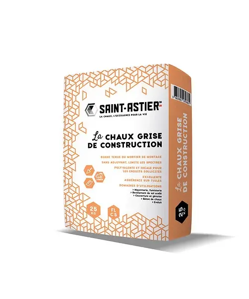 Chaux de construction - Gris - 25kg CHAUX DE ST ASTIER Prix Choc