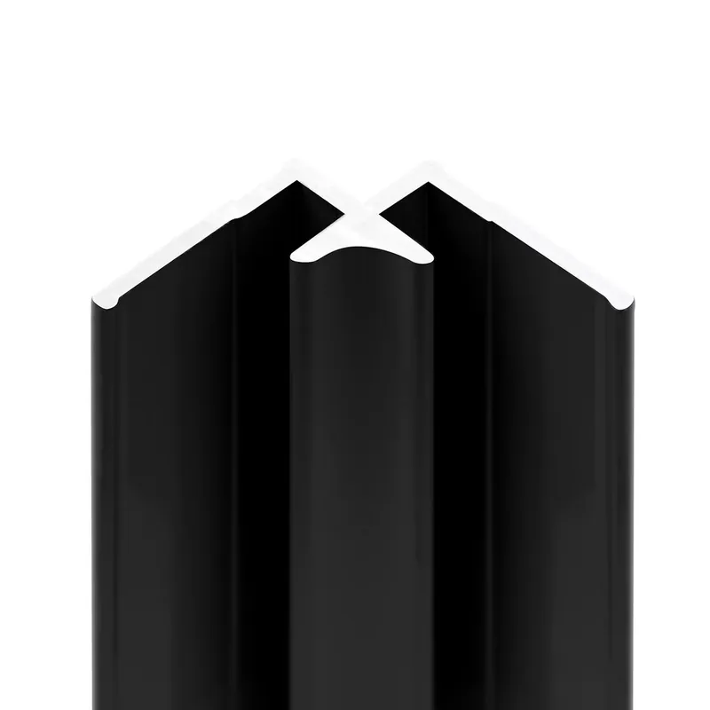 Profilé d‘angle intérieur noir pour panneaux muraux de 210 cm - SCHULTE Produit De Marque