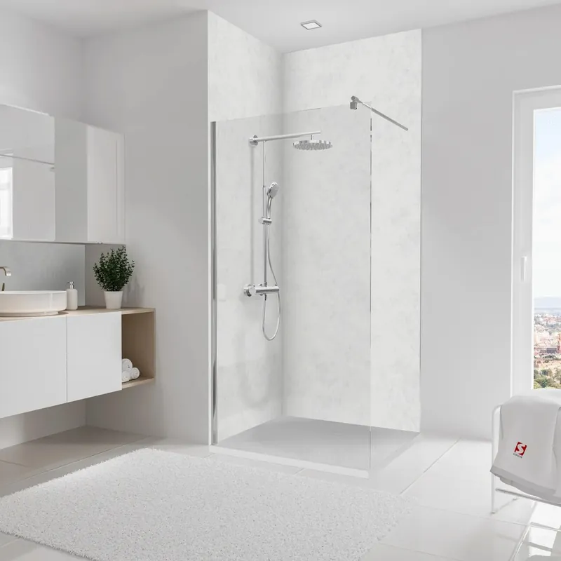 Panneaux muraux de douche 100+100x255 cm marbre DécoDesign Brio - SCHULTE Super Prix