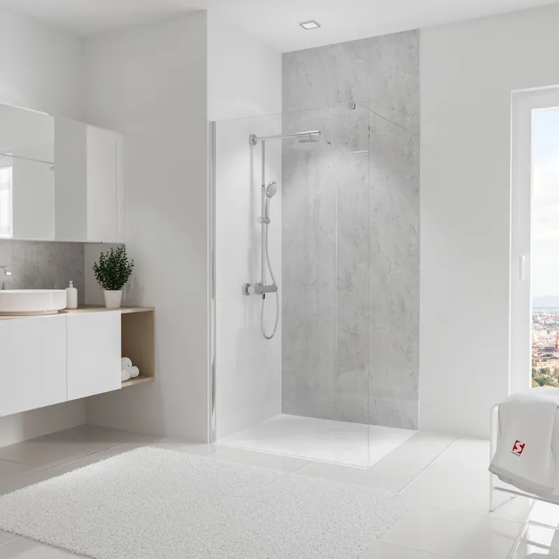Panneau mural de douche 100x255 cm pierre gris DécoDesign Brio - SCHULTE Prix Bas