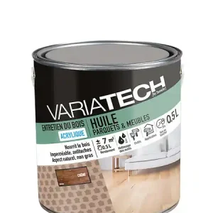 Huile parquet et meubles - Chêne - 0,5L VARIATECH Prix Réduit