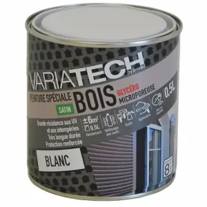 Peinture spéciale bois glycéro satin - 0,5L VARIATECH Offre Du Jour