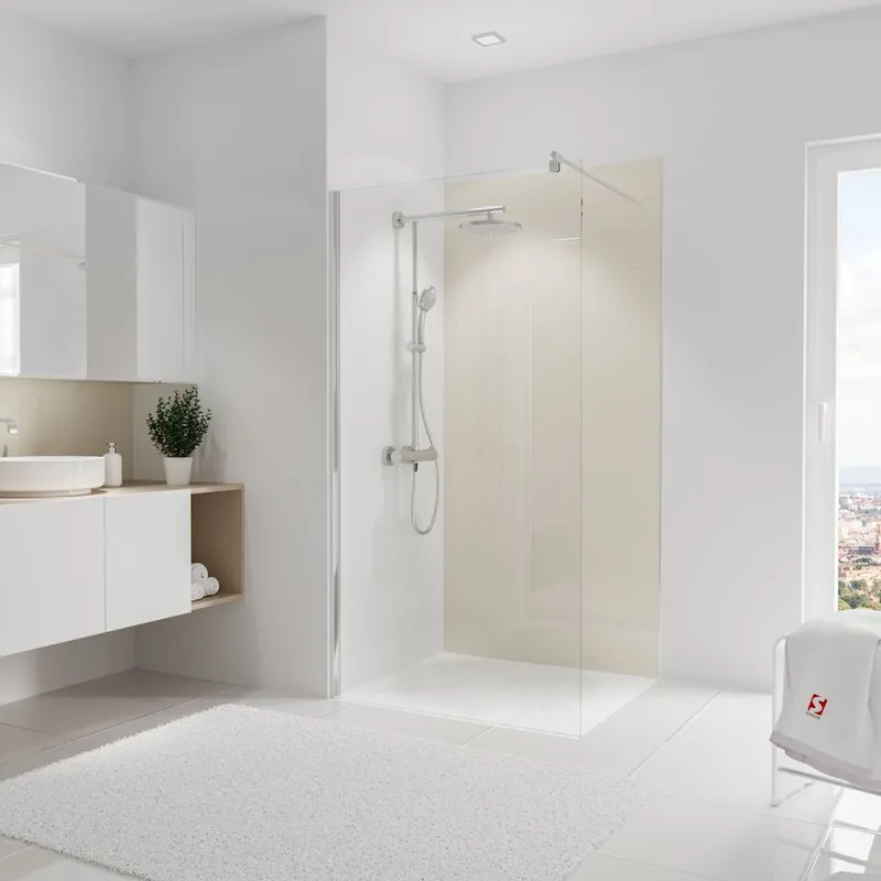 Panneau mural de douche 100x210 cm décor beige DécoDesign Brio - SCHULTE Nouvelle Collection