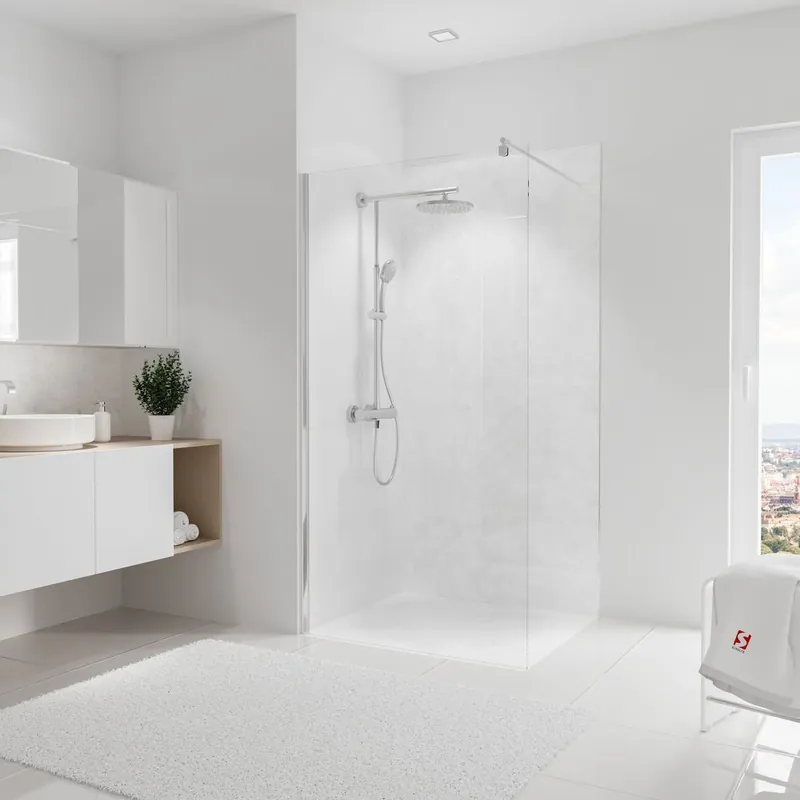 Produit De Marque Panneau mural de douche 100x210 cm décor marbre DécoDesign Brio - SCHULTE