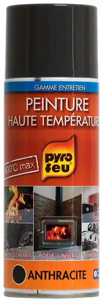 Peinture thermique Anthracite - Aérosol 500ml - 900°C PYROFEU Solde