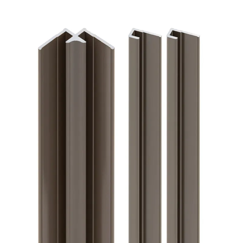 Vente Flash Profilés d‘angle taupe 2x finitions 1x angle intérieur pour panneaux muraux 210 cm - SCHULTE