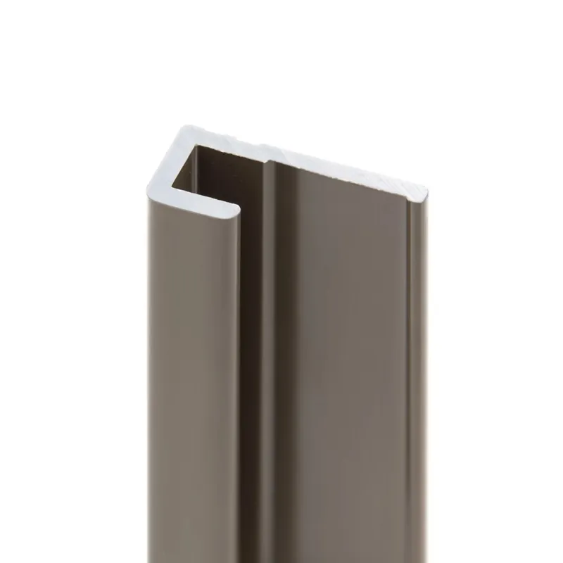 Nouveauté Profilé de finition taupe pour panneaux muraux de 210 cm - SCHULTE