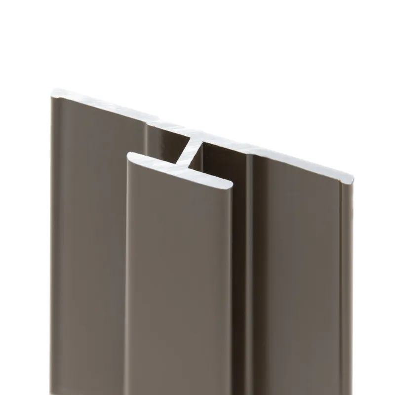Nouvel Arrivage Profilé de jonction taupe pour panneaux muraux de 210 cm - SCHULTE