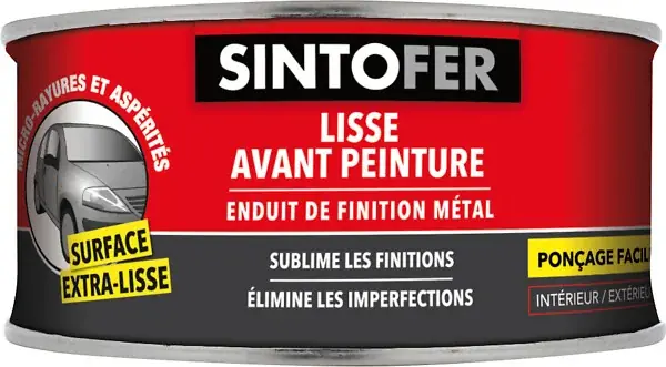 Prix Choc Enduit de finition Métal Surface extra-lisse 170ml SINTO