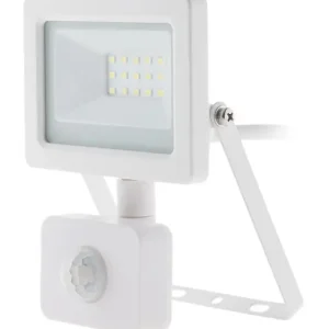 Projecteur LED avec détecteur blanc - Aluminium - 10W ELEXITY Nouveauté