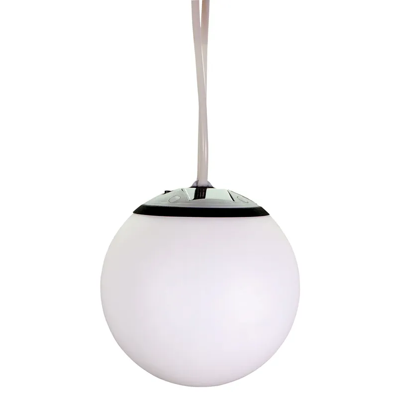 Authentique Suspension boule extérieur solaire LED Palmas blanc IP44 blanc neutre - TIBELEC