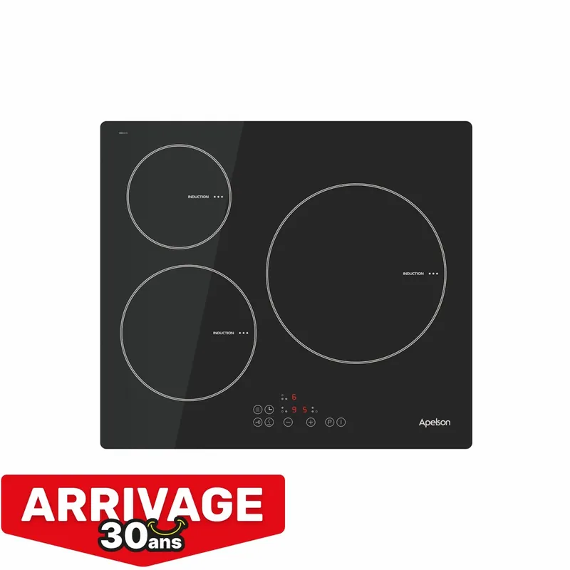 Plaque de cuisson à induction 60cm 3 zones - APELSON Promotion Saisonnière