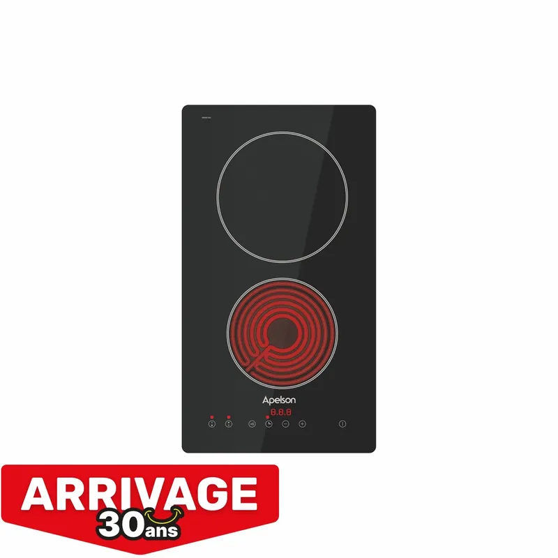 Plaque de cuisson vitrocéramique 2 zones Domino - APELSON Affaire À Saisir