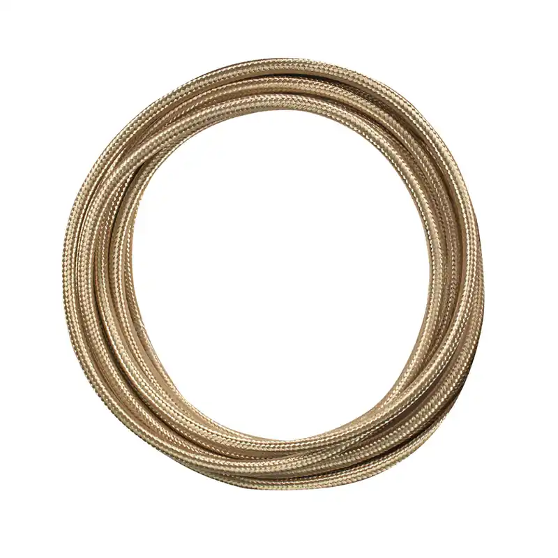 Câble électrique tissu plat doré 3m - TIBELEC Nouvel Arrivage
