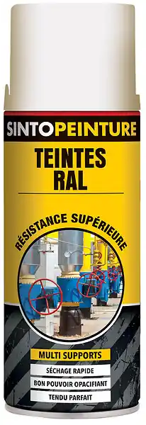 Super Prix Aérosol blanc satiné RAL9010 400ml peinture de maintenance - SINTO - 920390