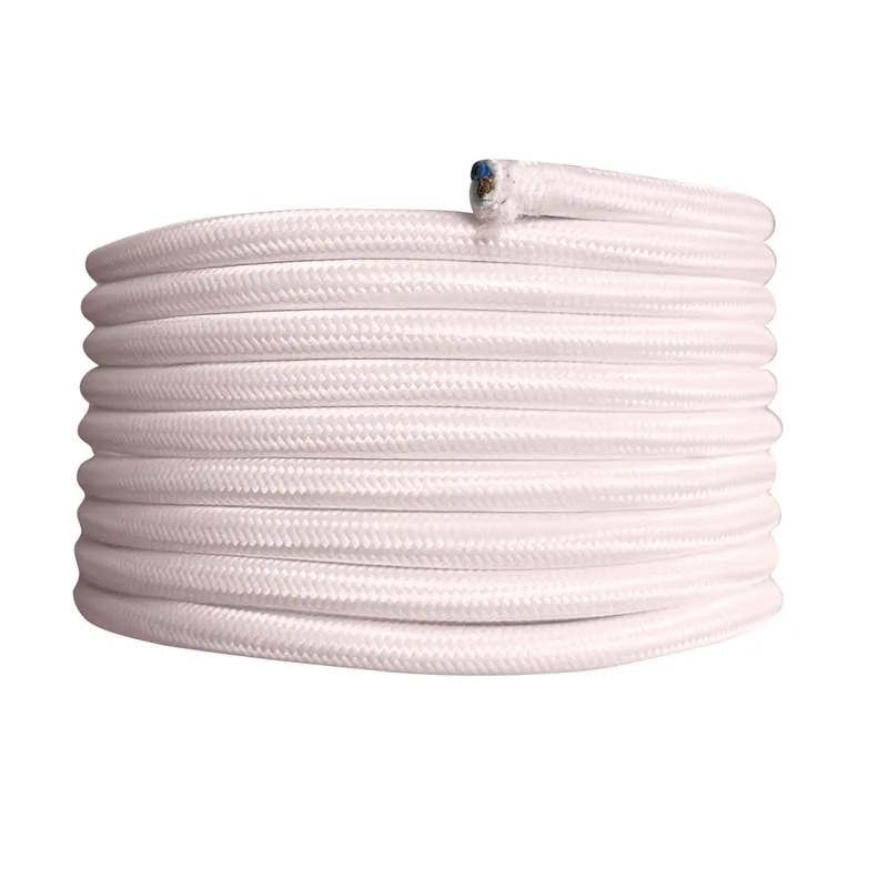 Retour Gratuit Câble électrique tissu rose ballerine 3m - TIBELEC