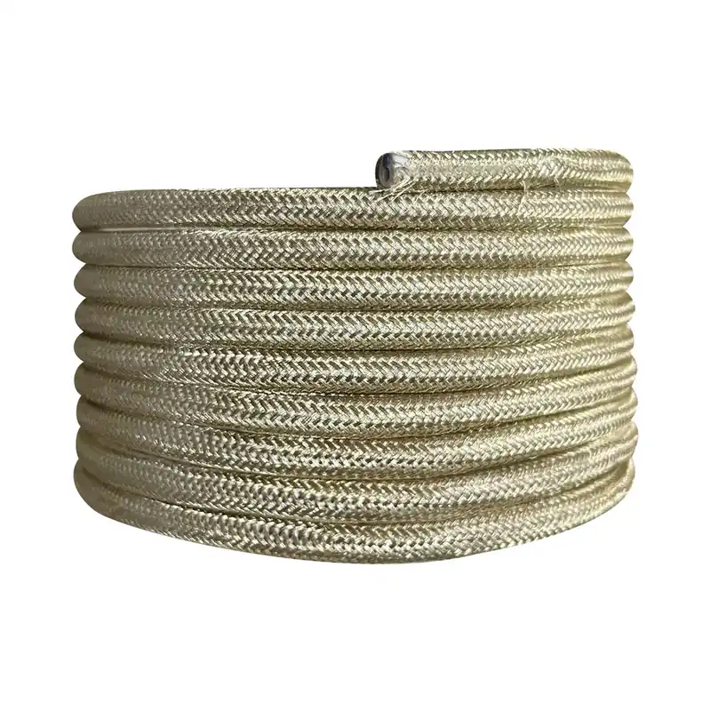 Câble électrique tissu doré 3m - TIBELEC Acheter Direct