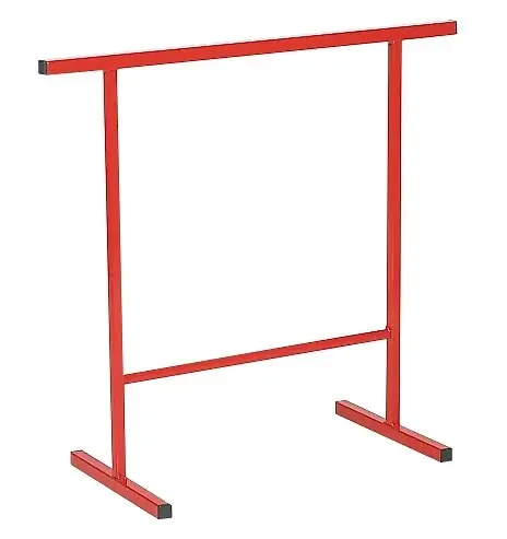 Tréteau métallique fixe HECTOR - Rouge - 200Kg RODET Nouvel Arrivage