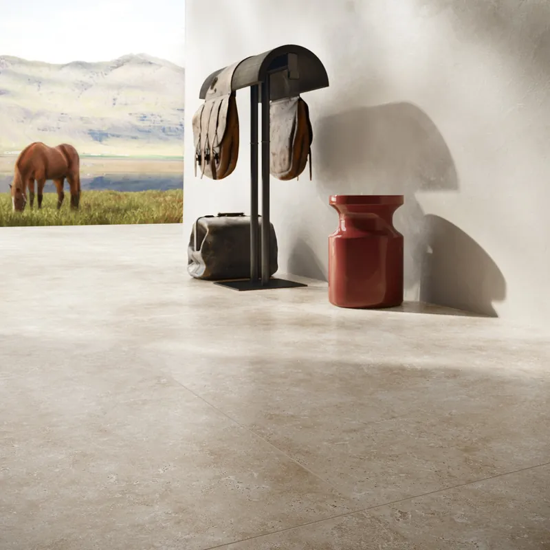 Carrelage sol extérieur beige TRAVIA ép 8,20 mm 30 x 60,4 cm paquet de 1,45 m² Offre Du Jour