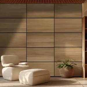 Super Prix Panneau acoustique mural chêne foncé - 8 x 400 x 800 mm - LEITL