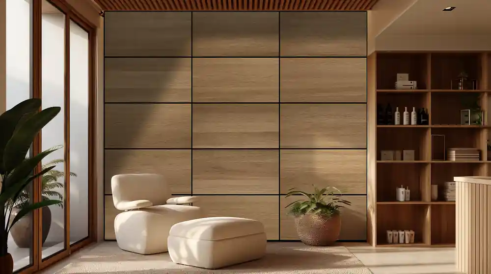 Super Prix Panneau acoustique mural chêne foncé - 8 x 400 x 800 mm - LEITL
