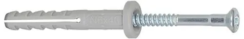 Offre Spéciale Cheville NF à clou nylon - 6mmx80mm-50mm - 100 pieces FISCHER
