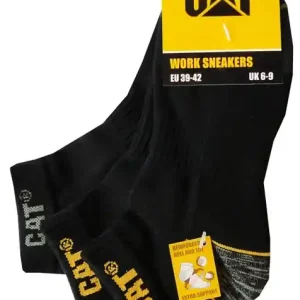 Bon Marché Lot de 3 paires de chaussettes de travail basses T. 43/46 CATERPILLAR