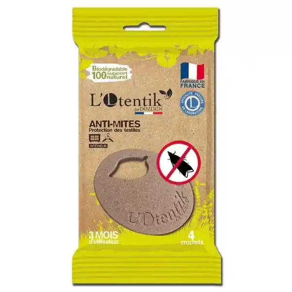 Expédié Aujourd'hui Crochet anti mites par 4 L‘OTENTIK