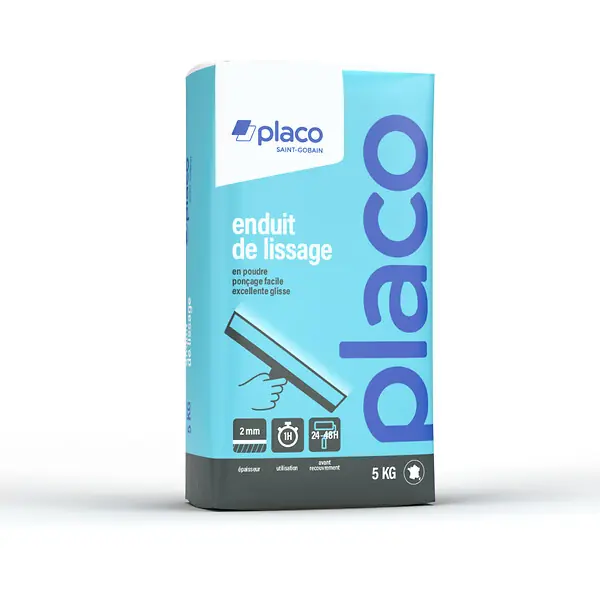 Usine Directe Enduit de lissage en poudre - Ultra fin - Sac de 5kg PLACO
