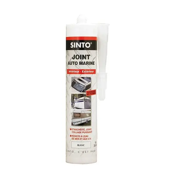 Mastic joint auto-marine blanc - MS Polymère - 290ml SINTO Remise