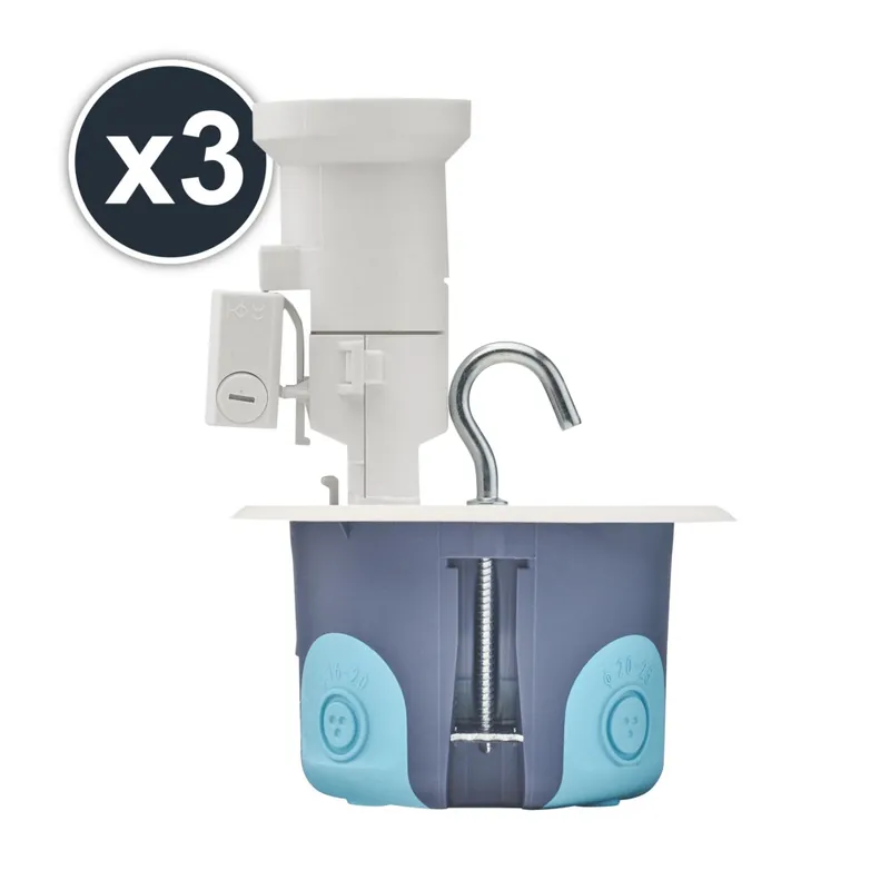 Boîtiers DCL plafond BBC avec douille E27 et fiche par 3 - StopAir DEBFLEX Promotion Saisonnière
