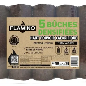 Promotion Bûche à haut pouvoir calorifique par 5 FLAMINO