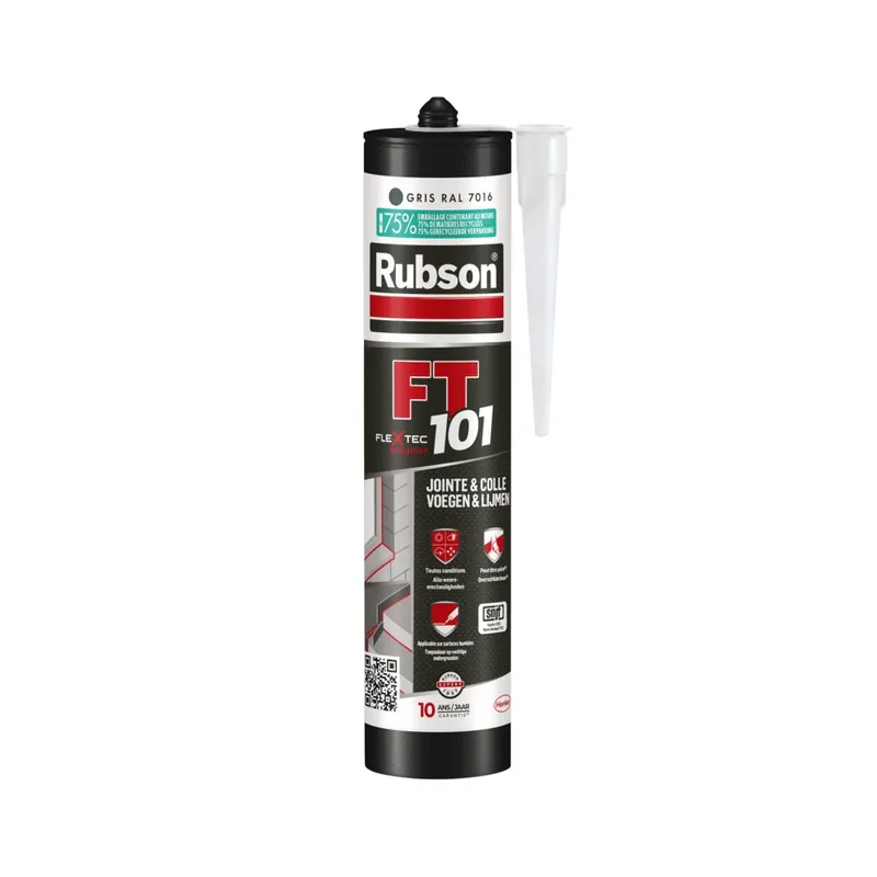 Vente Directe Mastic Colle FT101 Joint & Fissure Anthracite RAL 7016 280 ml RUBSON
