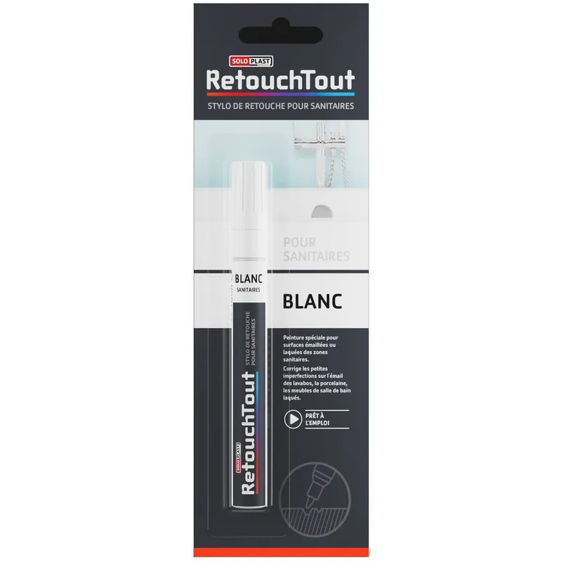 Super Prix Stylo de Retouche pour sanitaires blanc 10ml