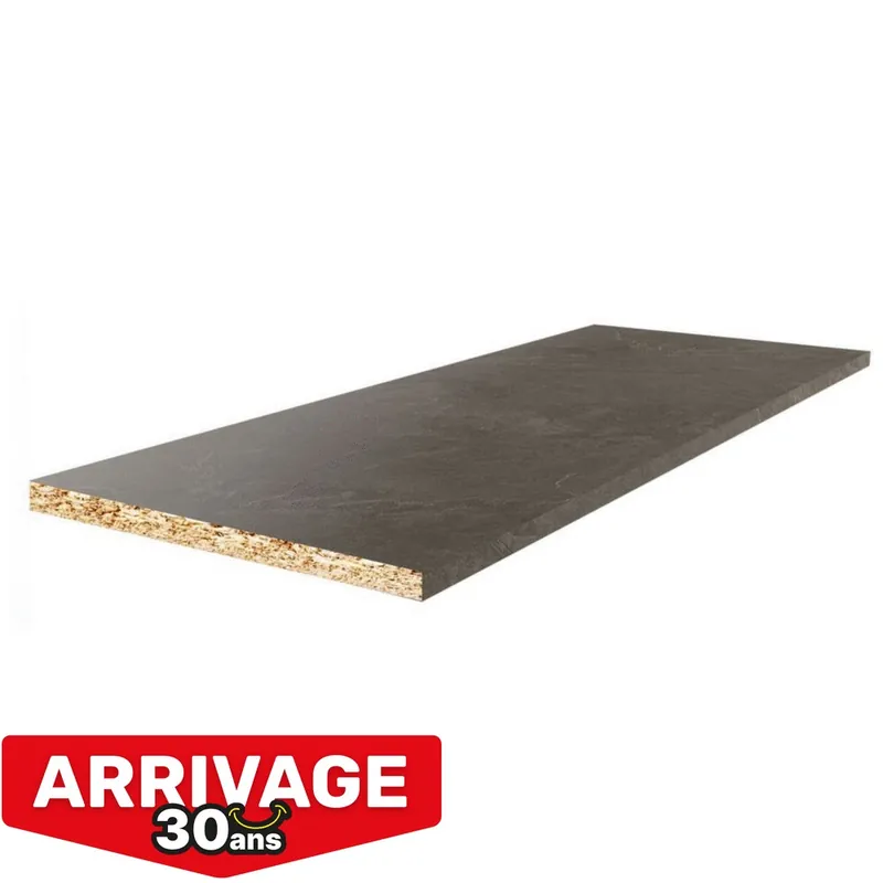 Plan de travail décor quartz 2000 x 640 x 38 mm FAB Soldes
