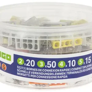 WAGO Pot de 100 bornes de connexion automatique S2273 2,3,4,5 et 8 entrées Top Vente