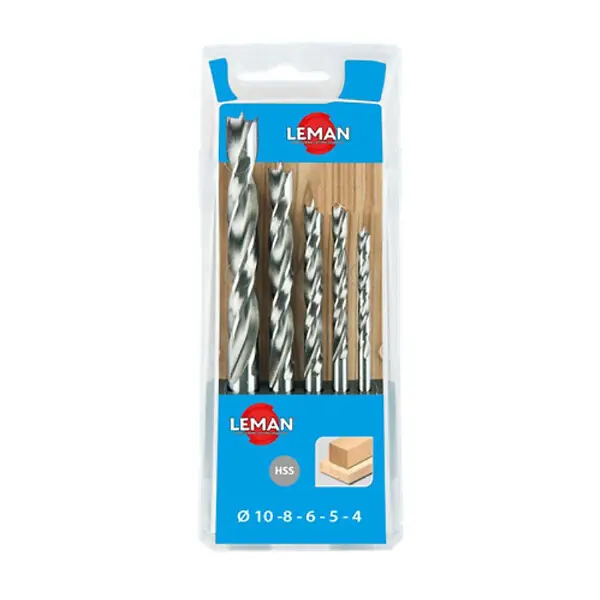 Must-Have Coffret LEMAN de 5 forets hélicoidaux hss bois