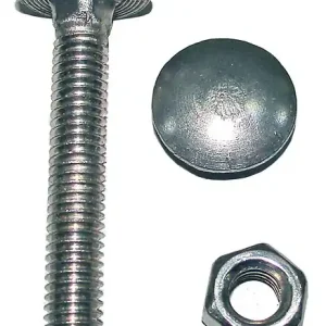 Vente Directe 200 boulons tête ronde collet carré acier zingué 6x40mm LFP