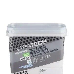 Peinture multi-supports satin - Pélican - 0,75L VARIATECH Offre Limitée
