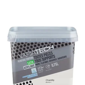 Retour Gratuit Peinture multi-supports satin Chantilly - 0.75L VARIATECH