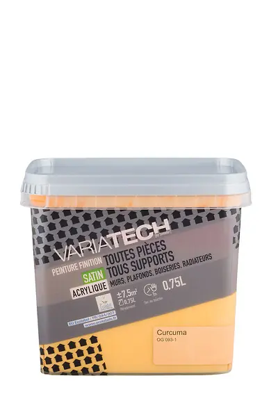 Peinture multi-supports satin - Curcuma - 0,75L VARIATECH Marque