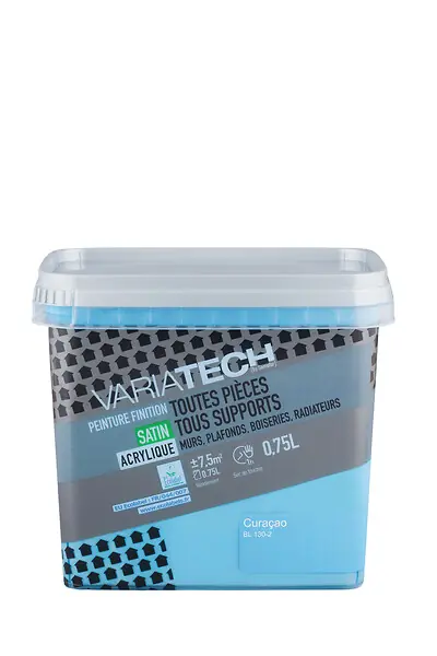 Seulement Aujourd'hui Peinture multi-supports satin Curacao 0.75L VARIATECH